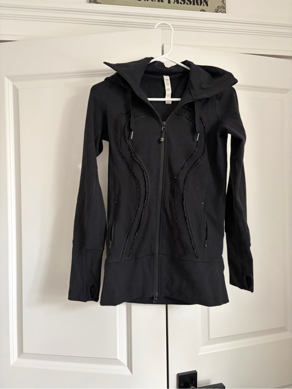 lululemon athletica Black Hooded Zip-Up Jacket